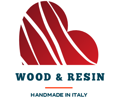 Wood&Resin Cuori personalizzabili 